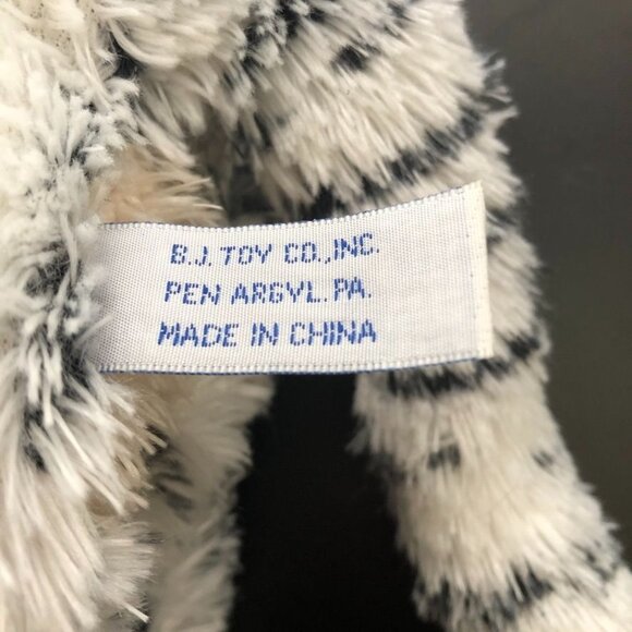 RARE BJ Toys Snow Leopard Purse Shoulder & Hand Straps Zippered Pocket 4" Deep - Picture 10 of 11